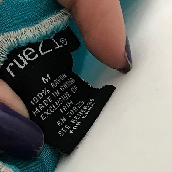 Rue 21 blouse with embroidery and waist cinch tie - Picture 5 of 5